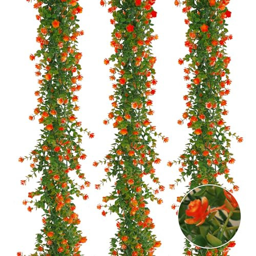 RECUTMS Faux Eucalyptus Garland Plants Fake Vines, Garlands for Decorations | Amazon (US)