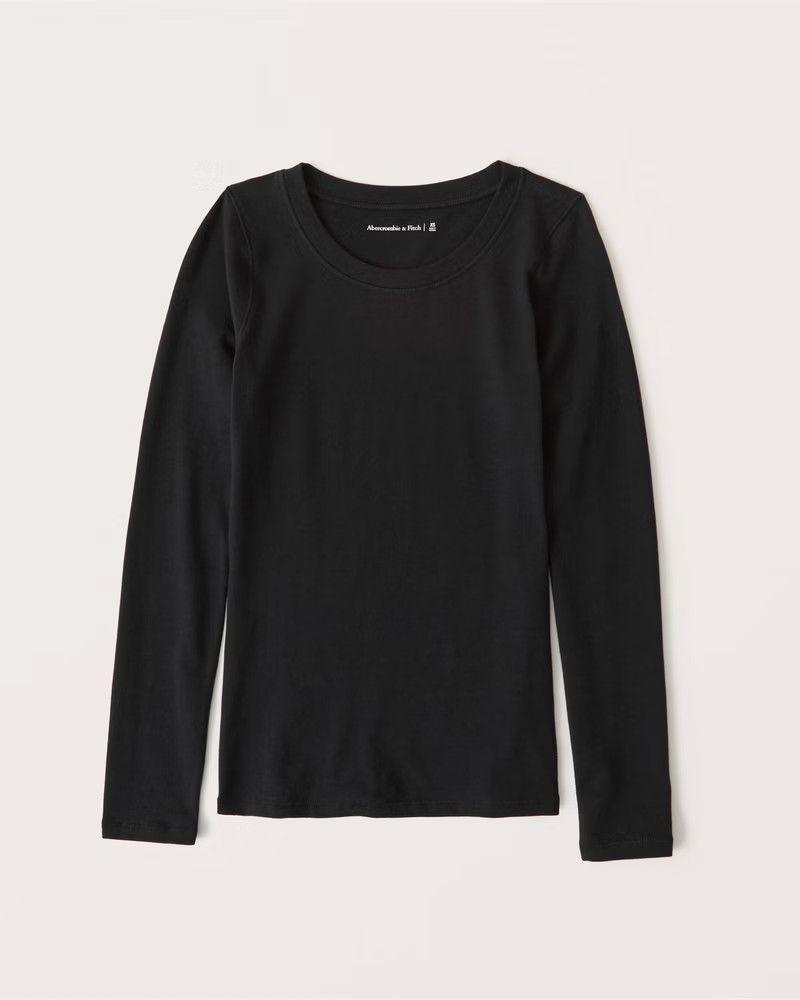 Long-Sleeve Slim Crew Tee | Abercrombie & Fitch (US)