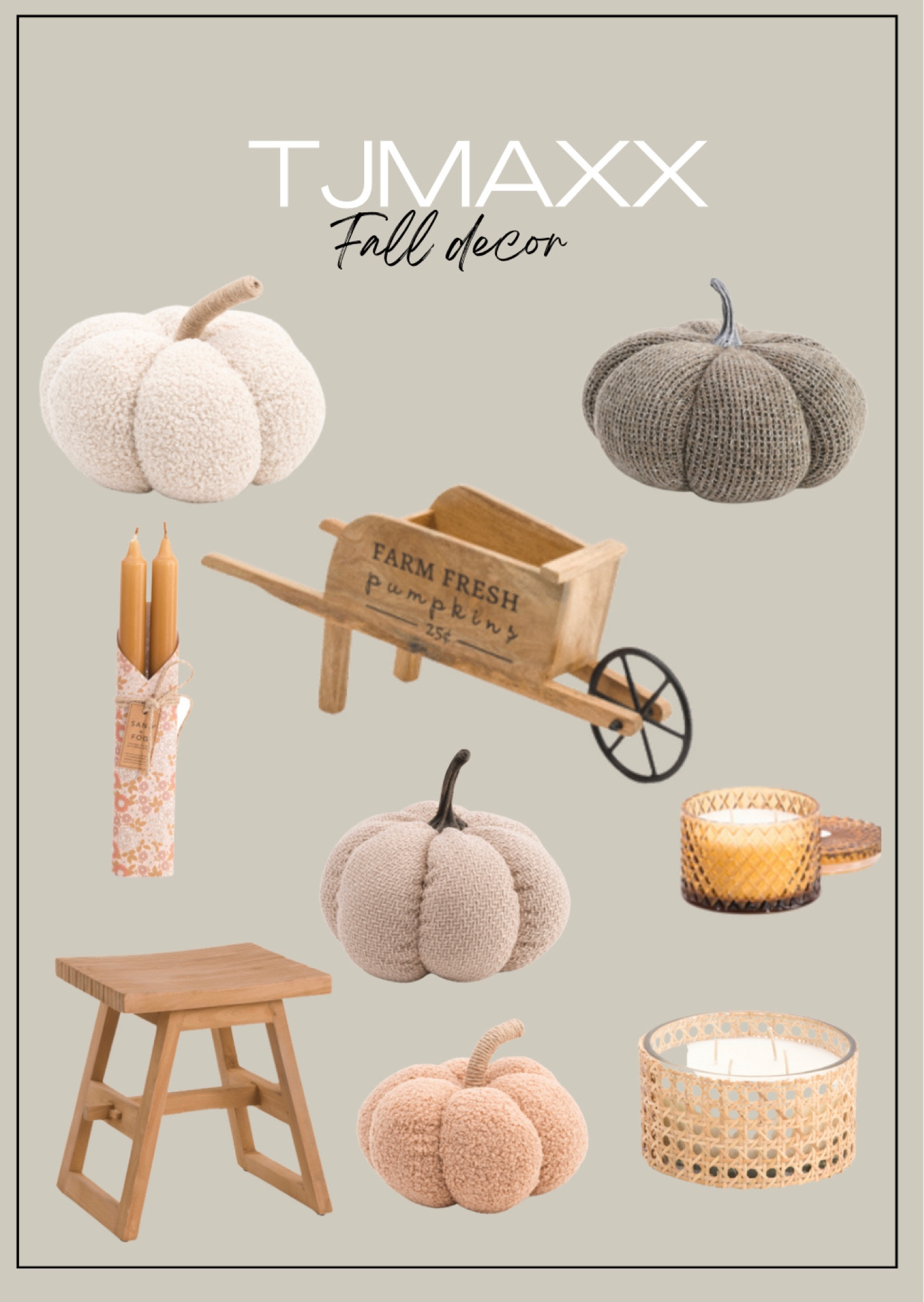Tjmaxx fall home decor 

#LTKhome #LTKSeasonal