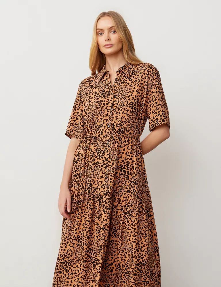 Animal Print Midaxi Shirt Dress | Marks & Spencer (UK)