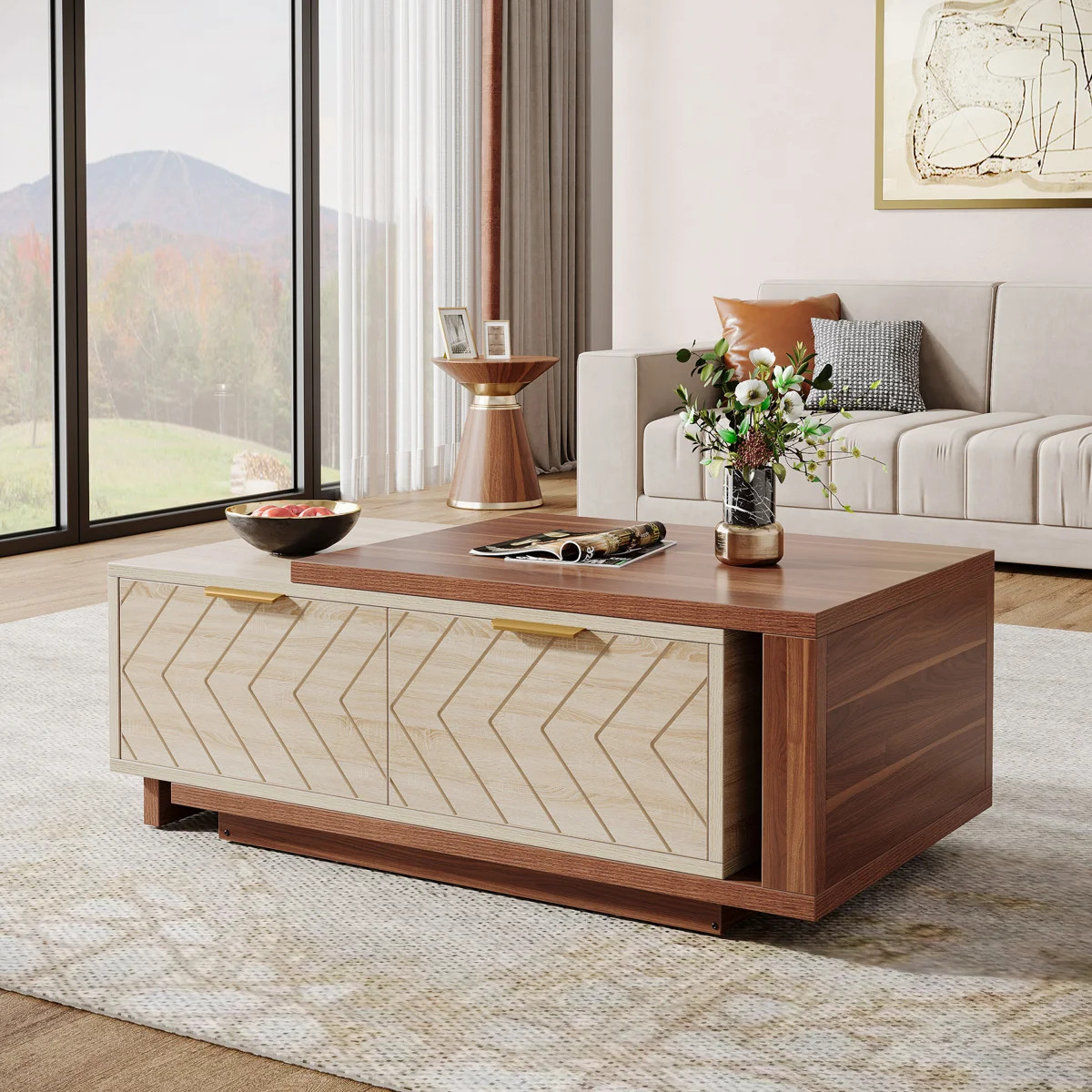 Benziger Nesting Extendable Coffee Table | Wayfair North America