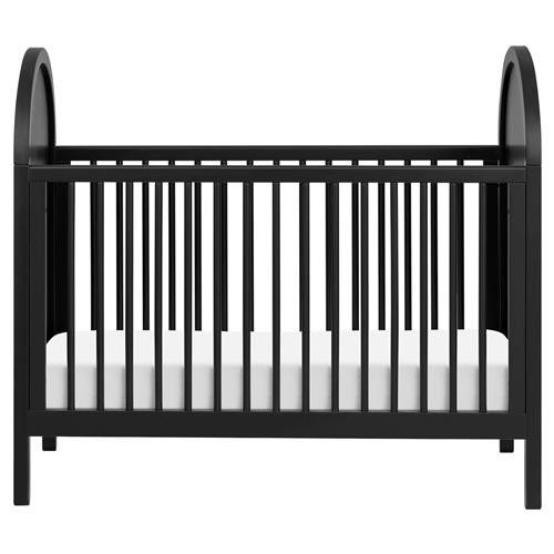Babyletto Bondi Cane Coastal Black Pine Wood 3 in 1 Convertible Crib | Kathy Kuo Home