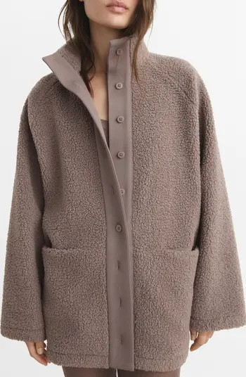 Textured Fleece Cardigan | Nordstrom
