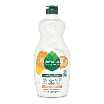 Seventh Generation Lemongrass & Clementine Dish Liquid Soap - 19 fl oz | Target
