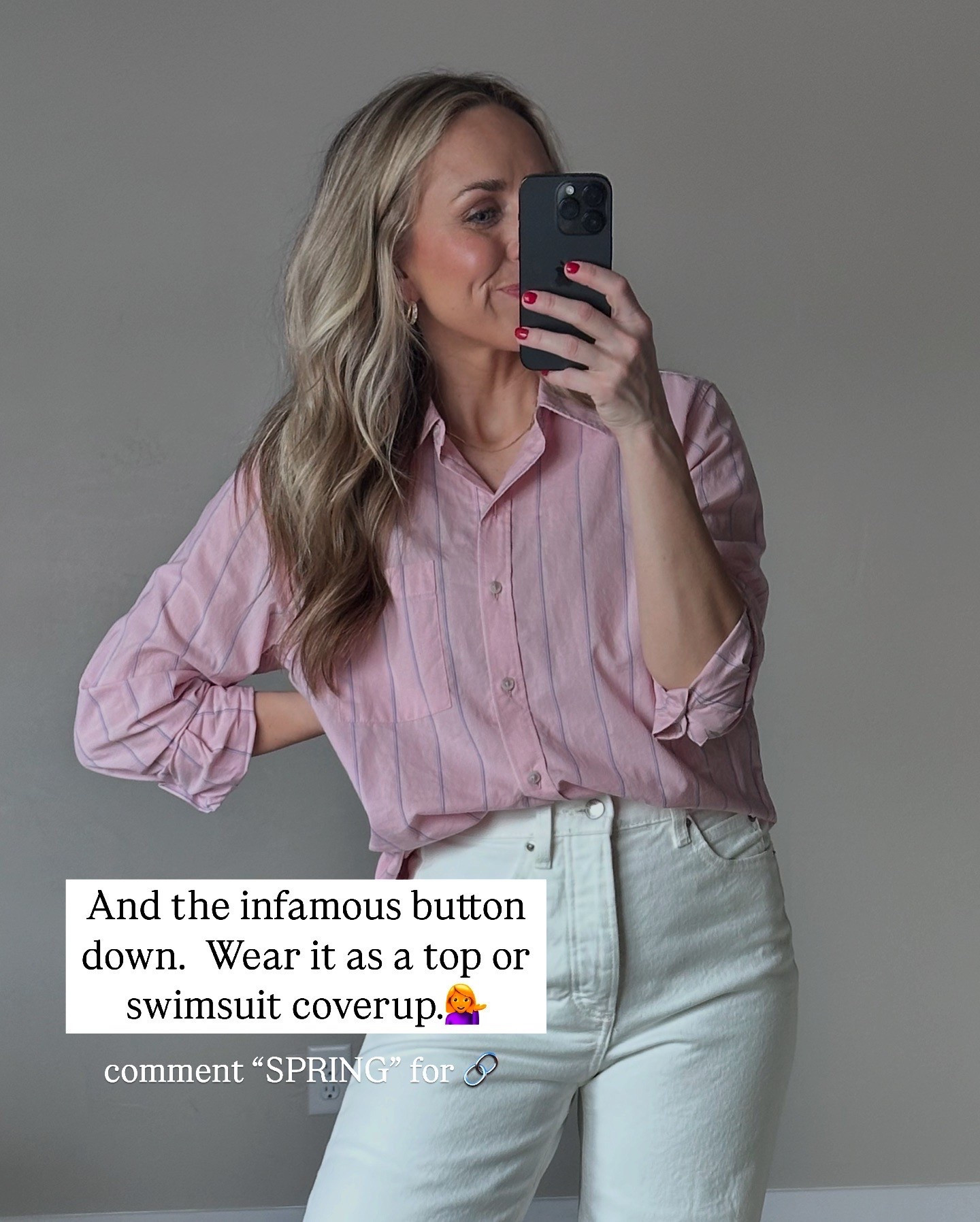 A good lightweight button down makes the perfect spring top!

True to size.

#LTKSeasonal #LTKFindsUnder50 #LTKStyleTip