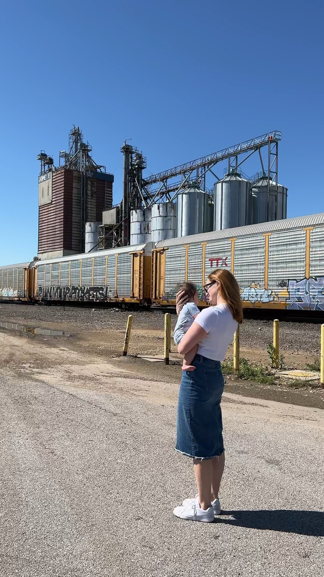 Denim skirt for summer and affordable crop top from Target

#LTKFindsUnder50 #LTKBaby #LTKVideo