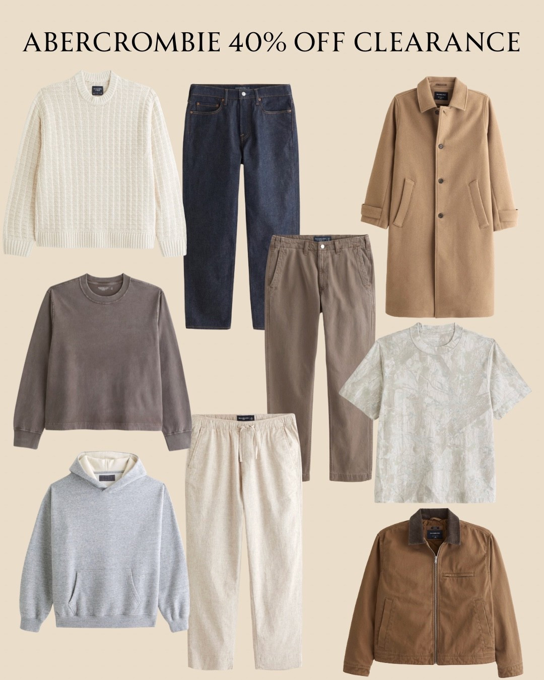Abercrombie and Fitch 40% off all clearance sale

#LTKMens #LTKSeasonal #LTKFindsUnder50