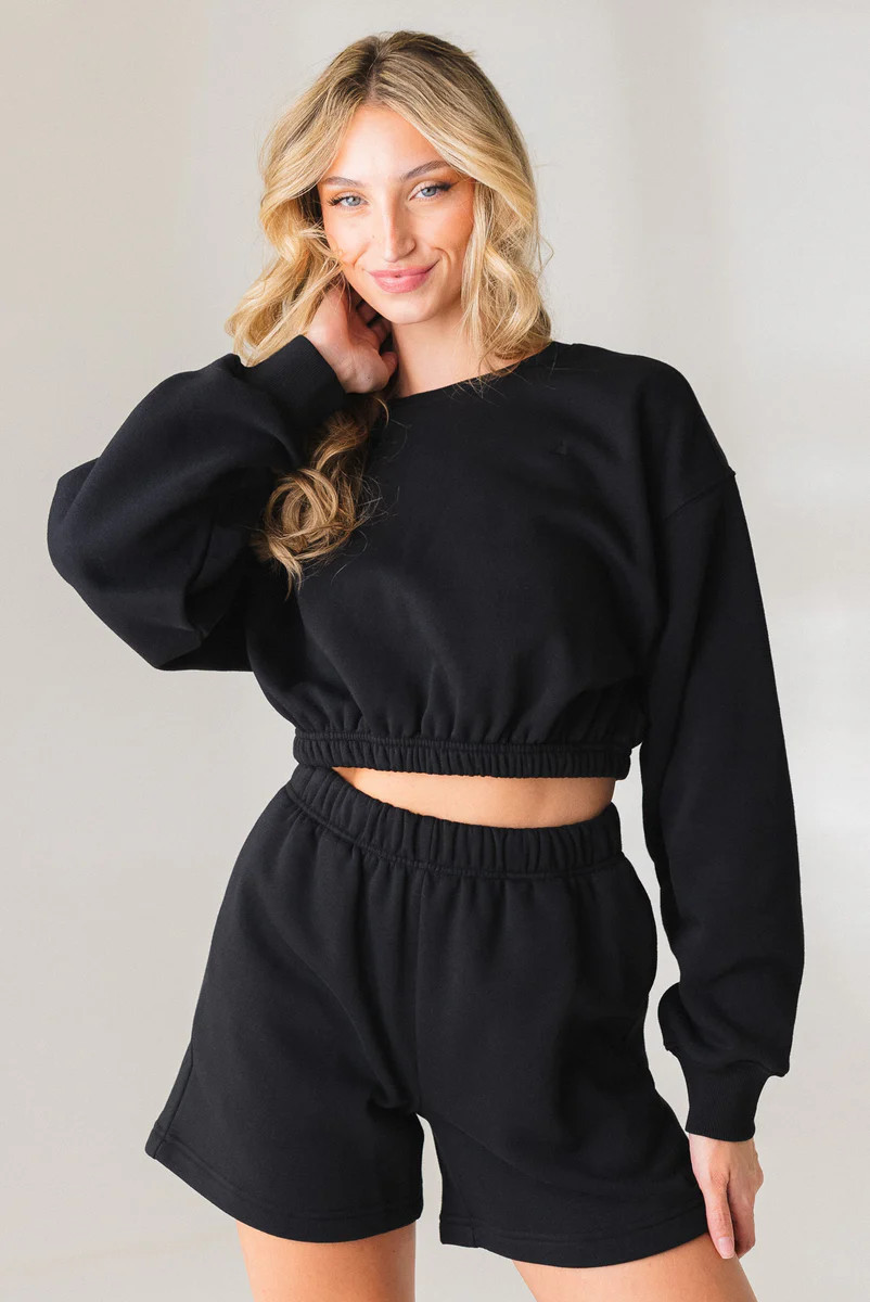 Vitality Cozy® Crop Crew - Midnight | Vitality