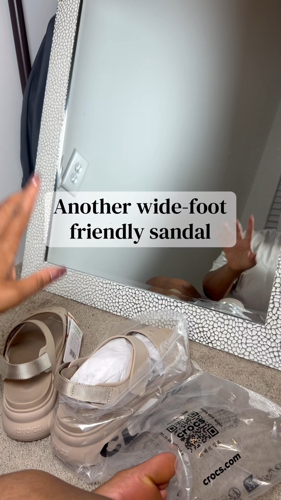 A wide foot friendly Croc with a platform. 

#LTKPlusSize #LTKgrwm #LTKmomlife