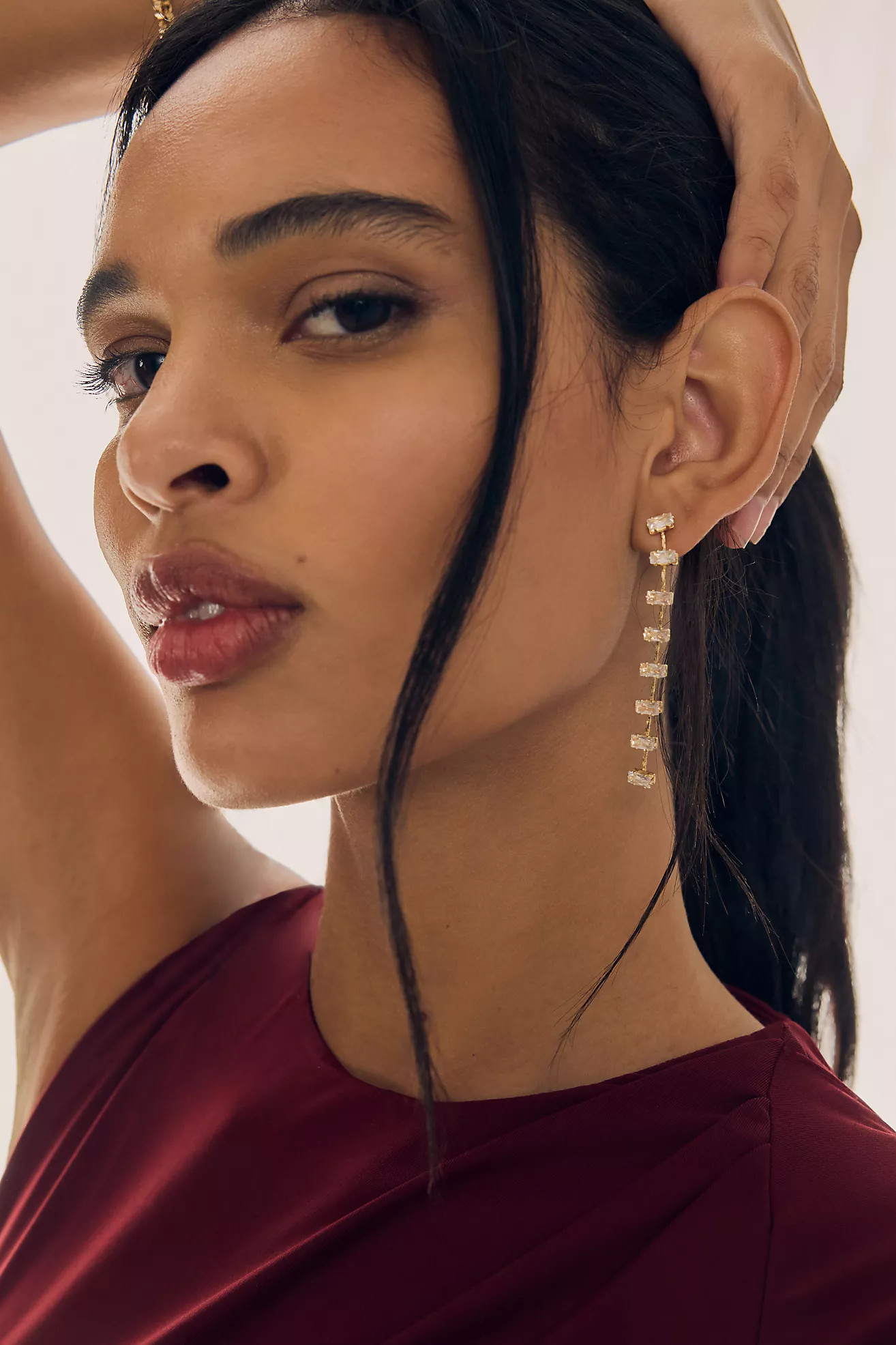 Festive Crystal Drop Earrings | Anthropologie (US)