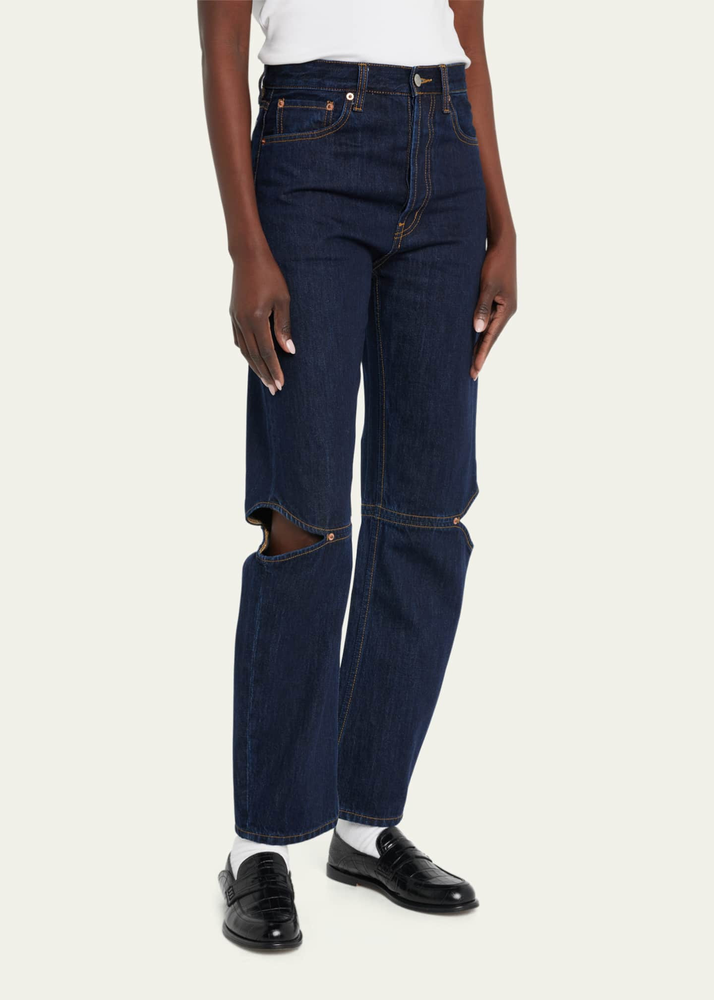 Still Here Cowgirl Cut-Out Jeans | Bergdorf Goodman