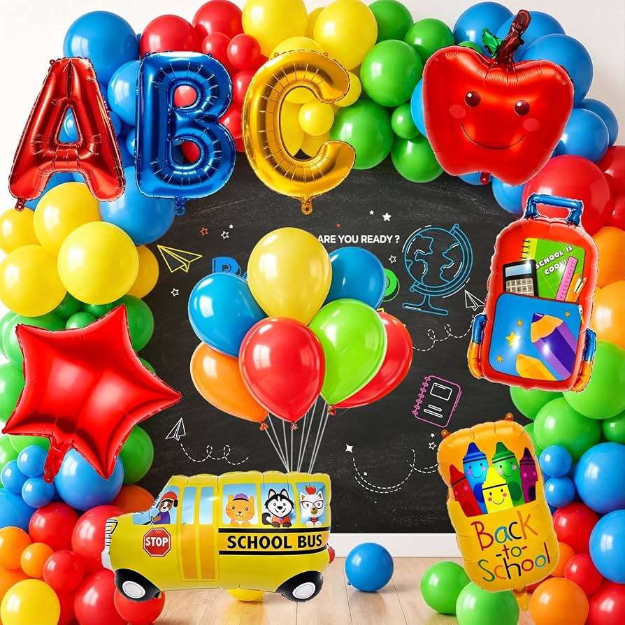 Back to School Decorations First Day of School Decorations Back to School Balloon Arch Garland Ki... | Amazon (US)