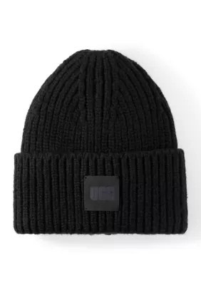 UGG Men's Chunky Ribbed Beanie, Black | Belk