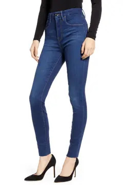 Good Waist High Waist Raw Hem Skinny Jeans | Nordstrom