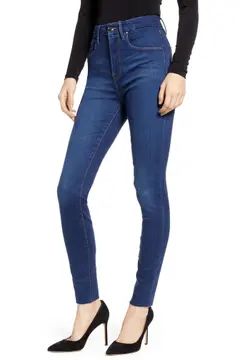 Good Waist High Waist Raw Hem Skinny Jeans | Nordstrom