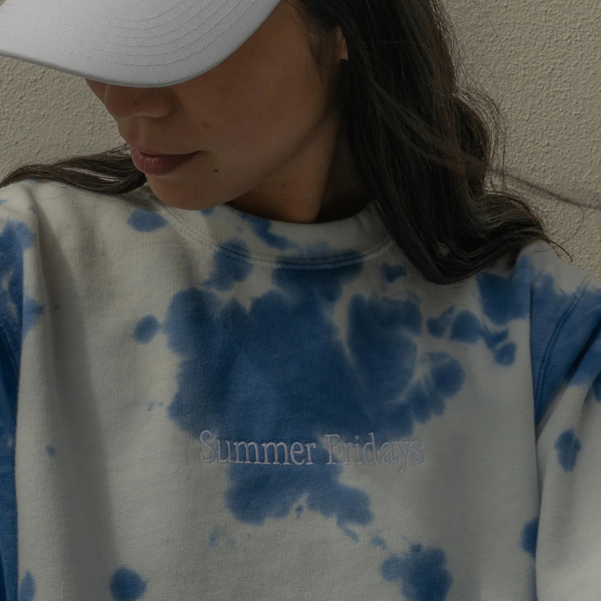 Blue Tie-Dye Sweatshirt | Summer Fridays