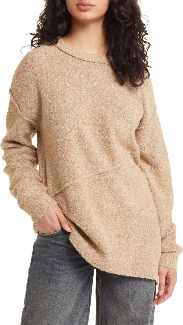 Asymmetric Hem Bouclé Sweater | Nordstrom