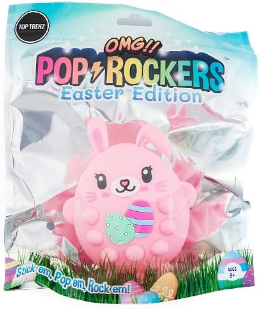 Top Trenz OMG Bunny Rabbit Pop Rockers Pop Fidgety Toy Perfect for Prizes and Party Favors (Jessi... | Amazon (US)