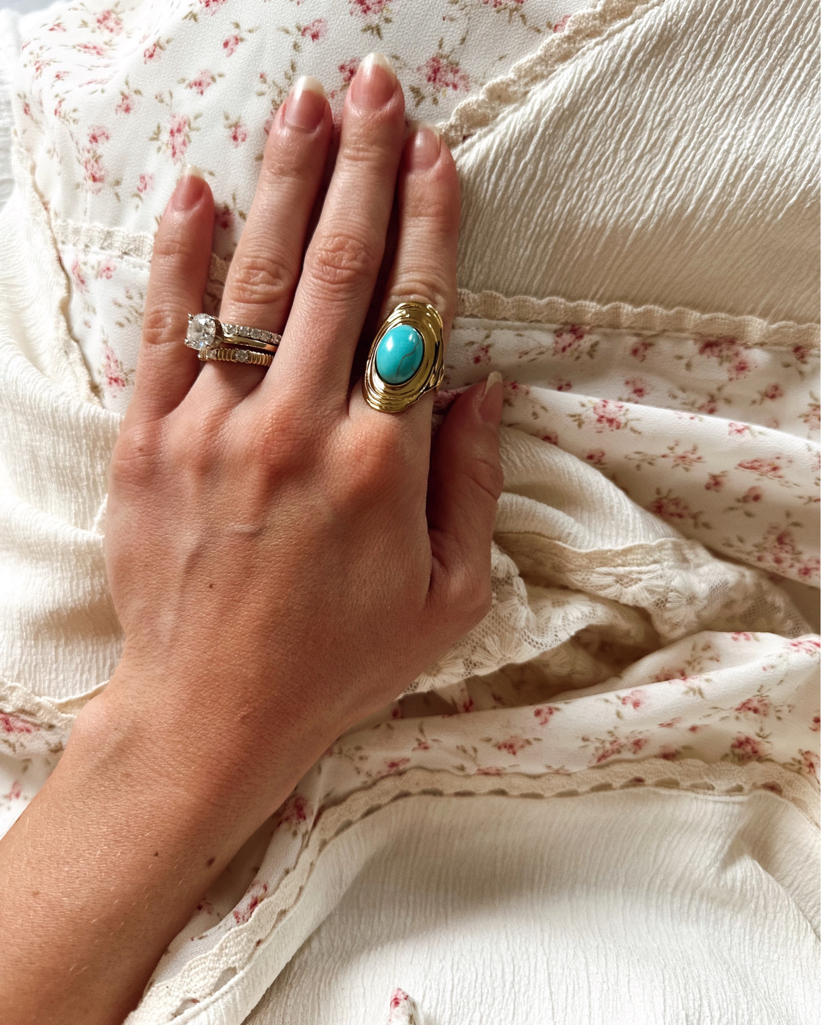 loving this affordable ring find from @vestique! I’m a gold girlie! So i loveee this turquoise gold ring! Also so affordable! Only $25! It’s a small business too being sold through @vestique! 🦋💙💍

#LTKSummerEdit #LTKBeauty #LTKU