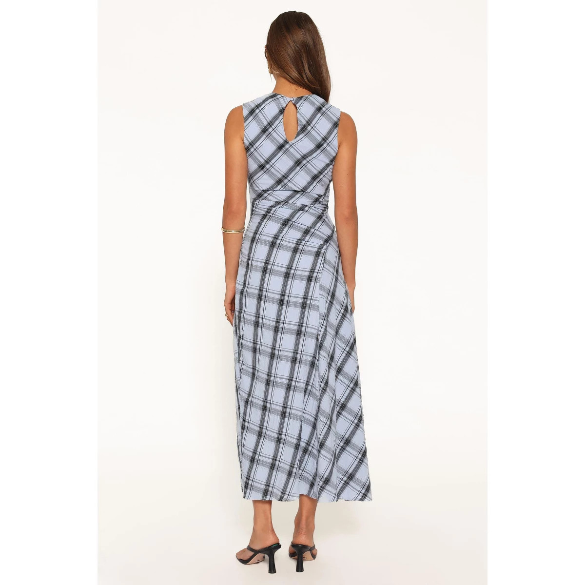 West Midi Dress - Icy Blue Plaid XXS | Target