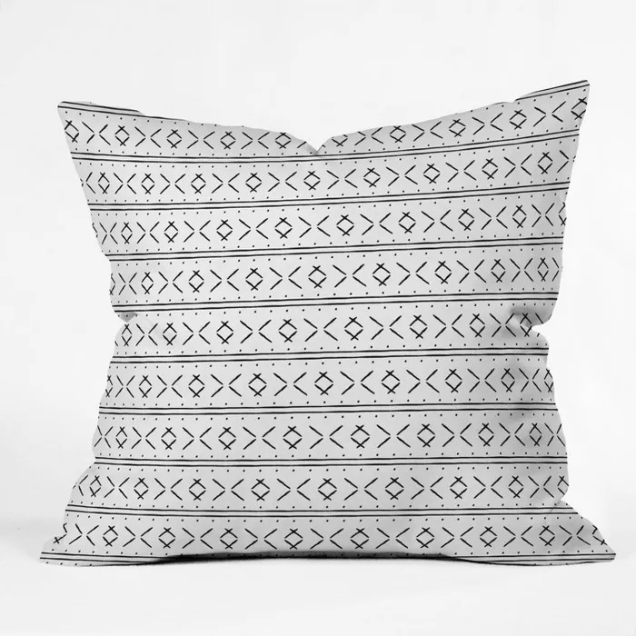 16"x16" Little Arrow Design Co Mud Cloth Stitch Throw Pillow - Deny Designs | Target