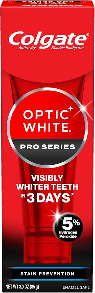 Colgate Optic White Pro Series Whitening Toothpaste with 5% Hydrogen Peroxide, Stain Prevention, ... | Amazon (US)
