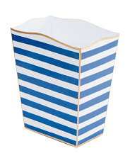 Stripe Metal Wastebasket | TJ Maxx