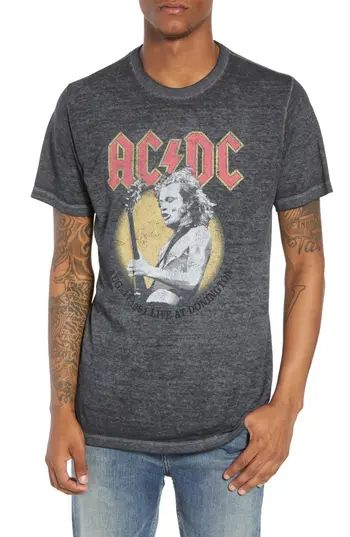 Men's The Rail Ac/dc Live At The Donington T-Shirt, Size Small - Grey | Nordstrom