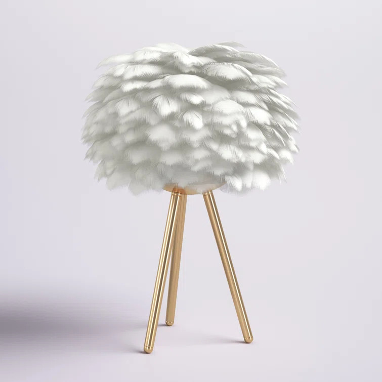 Noicolina Feather Bedside Table Lamp | Wayfair North America