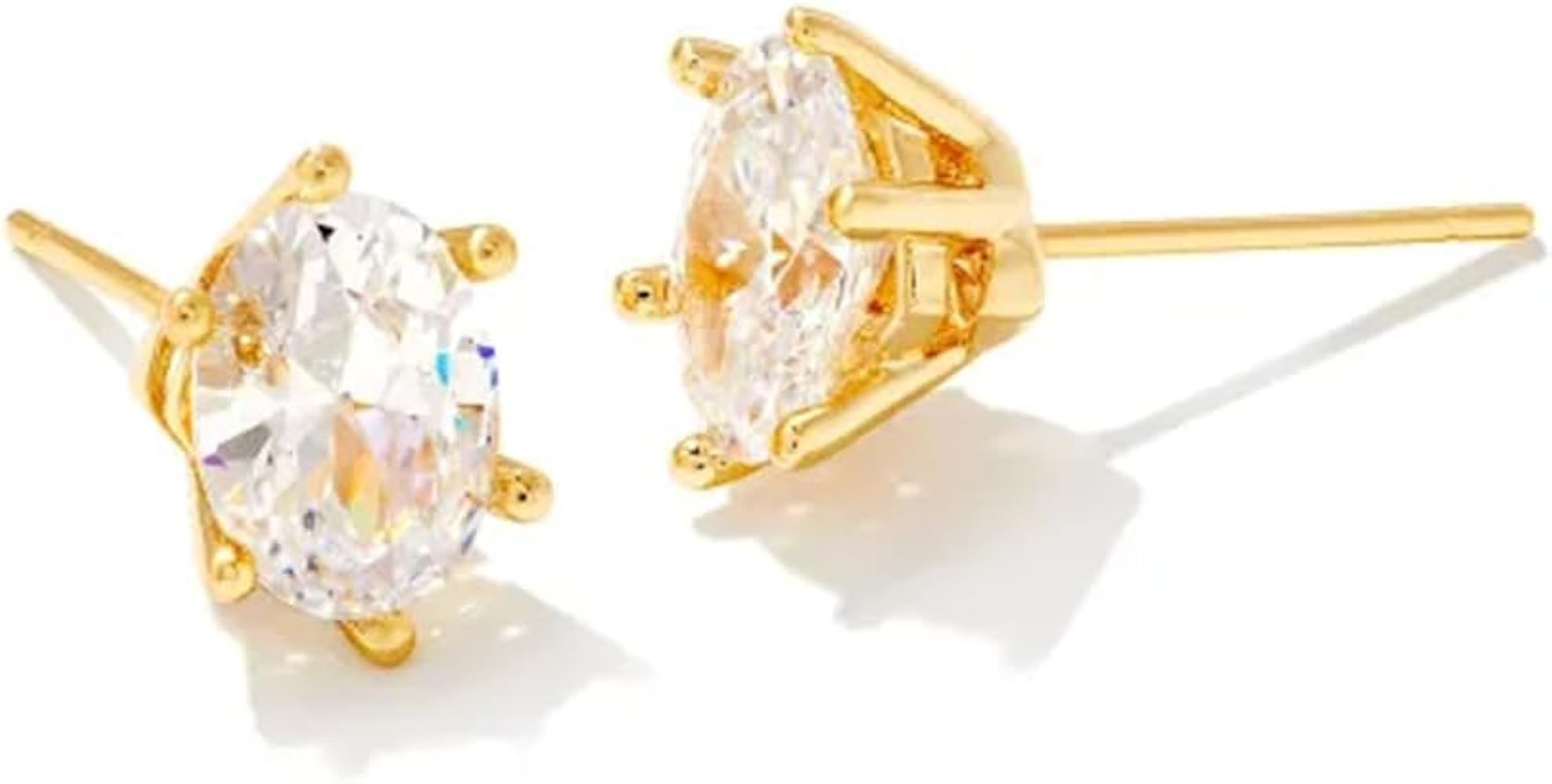 Kendra Scott Cailin Crystal Stud Earrings in White Crystal, Fashion Jewelry for Women | Amazon (US)