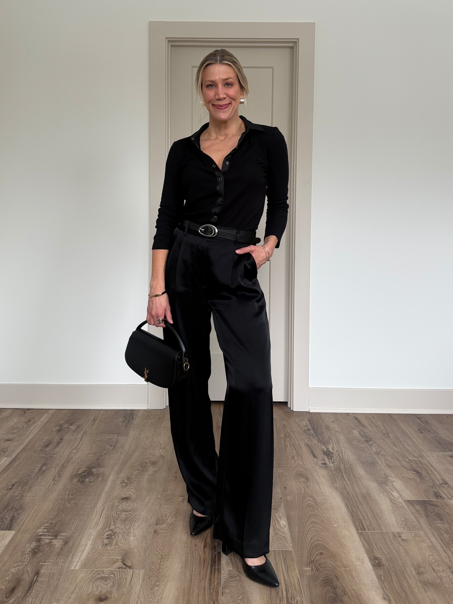 Wearing 4/regular pants, XS blouse, small belt, heels ttss

#LTKOver40 #LTKValentine