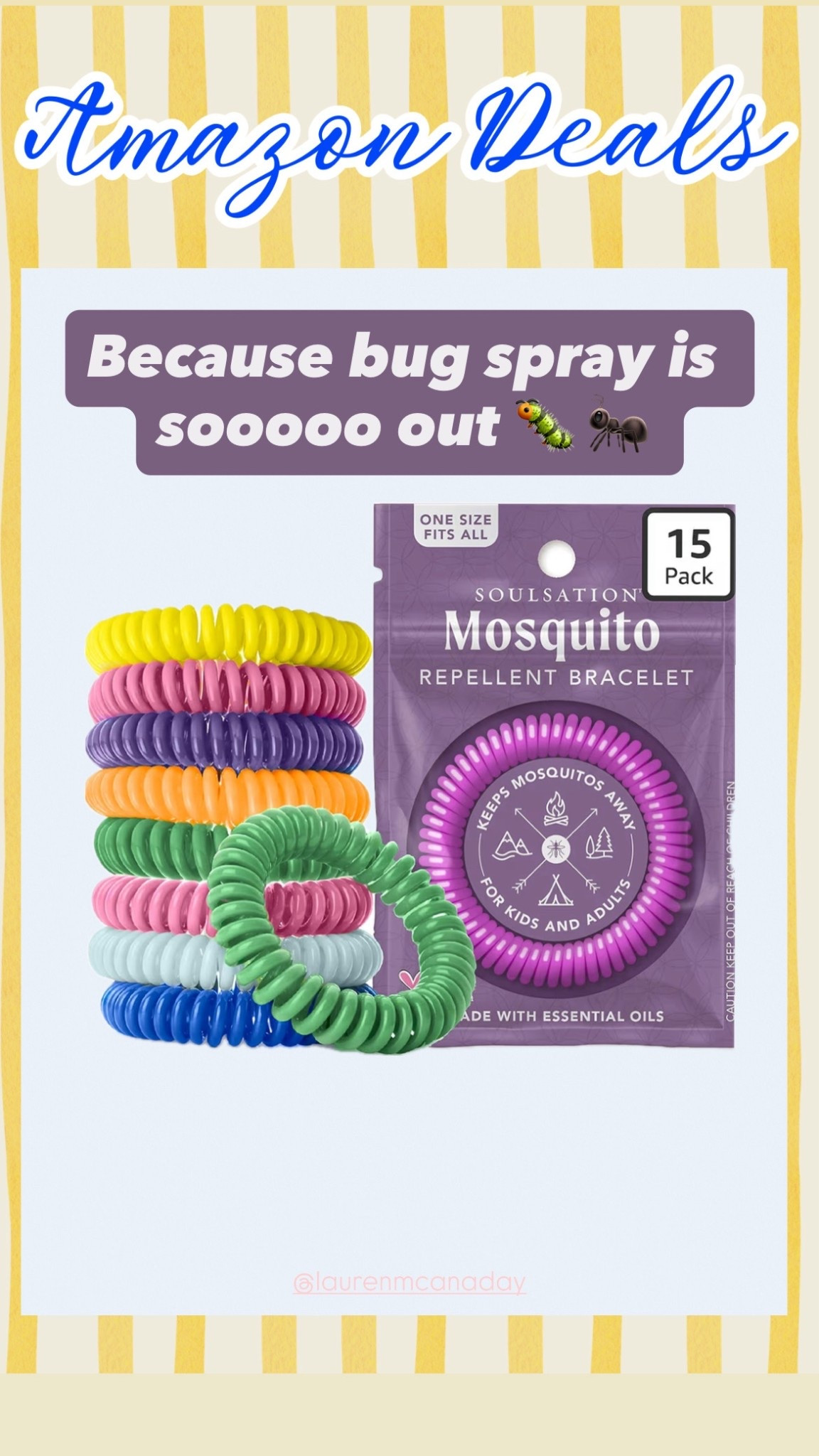 Bug spray is sooooo out! These little bracelets are for kids & adults to keep the mosquitos away! 

#LTKootd #LTKdayinmylife #LTKTravel