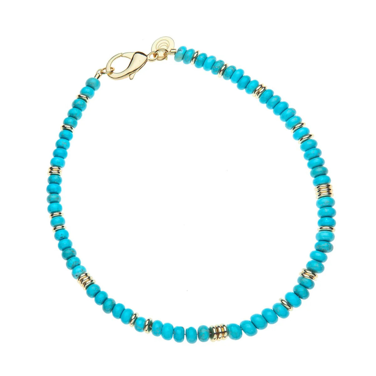 Gumdrop Beaded Necklace in Turquoise SALE | Jane Win
