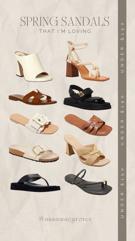 Sandal weather is coming fast! Here are some of my sandal picks under $150.

#LTKover40 #LTKstyletip #LTKSeasonal
