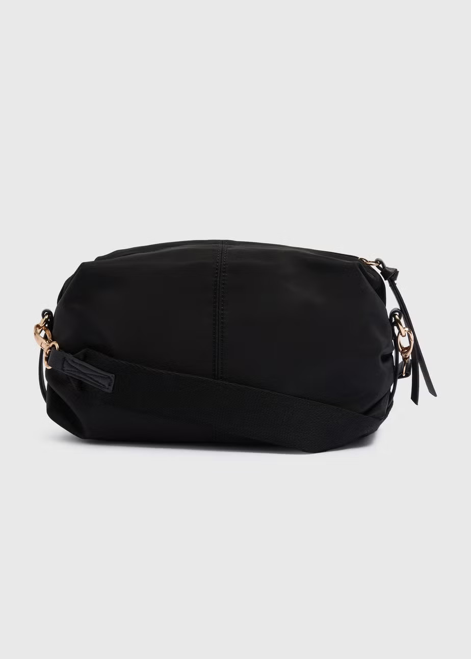 Black Barrel Crossbody Bag | Matalan (UK)