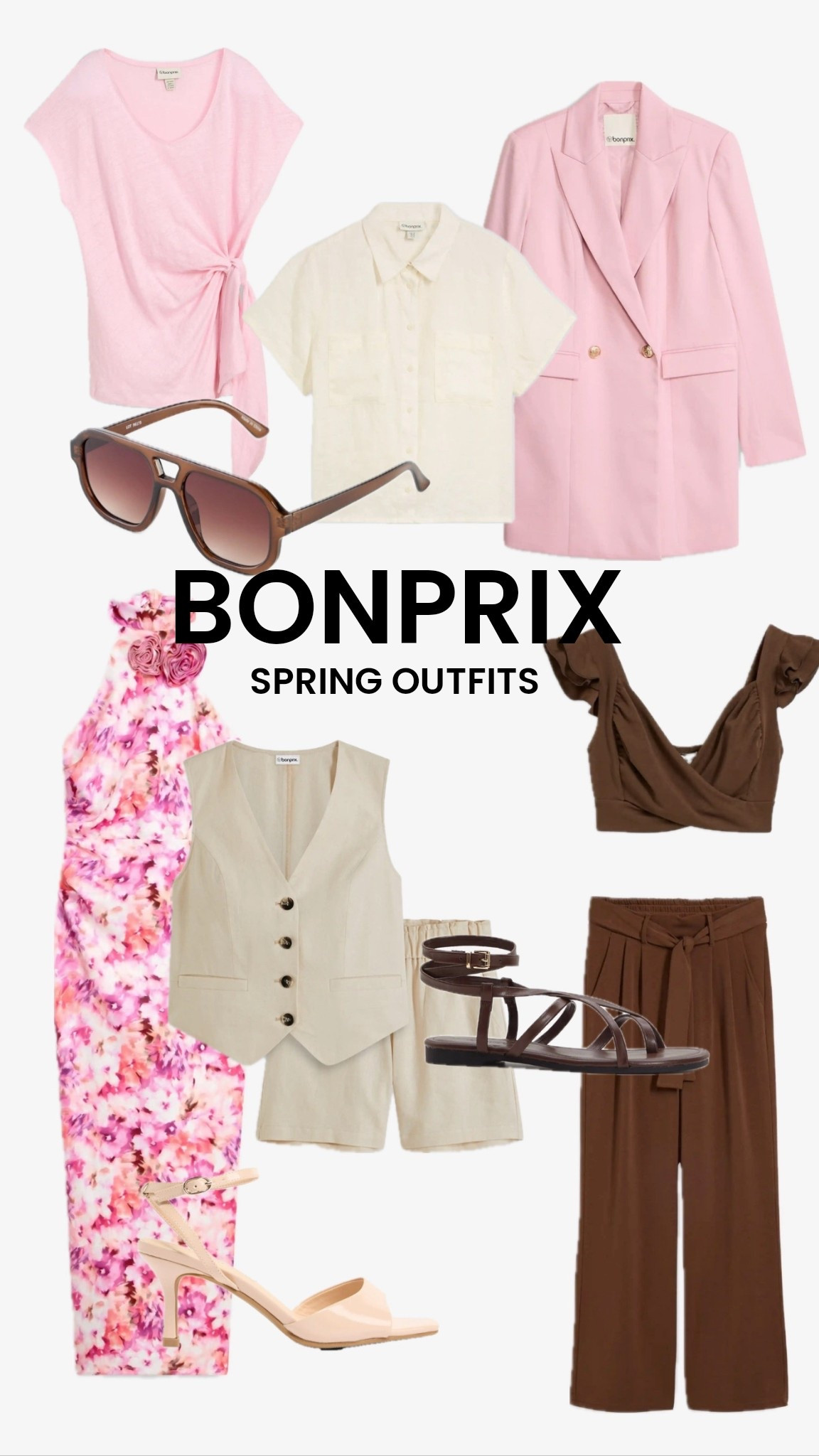 Spring Outfits - Frühling, Fashion, rosa, vacation, Brown 

#LTKdeutschland #LTKkleider #LTKspring