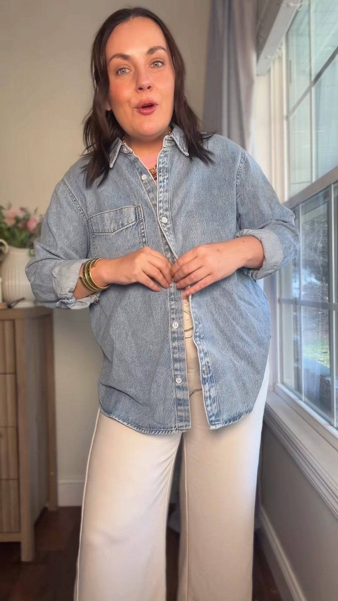 Spring outfit from Target that’s giving effortless everyday style 🌿 The denim top paired with the flowy Effortless pants is the perfect mix of casual and put-together. Easy to dress up with heels or keep casual with sneakers.

#LTKStyle #LTKSpring #TargetStyle #TargetFinds #SpringOutfit #EffortlessStyle #CasualChic #EverydayOutfit #LTKUnder50 #SpringFashion

#LTKmomlife #LTKSeasonal #LTKgrwm