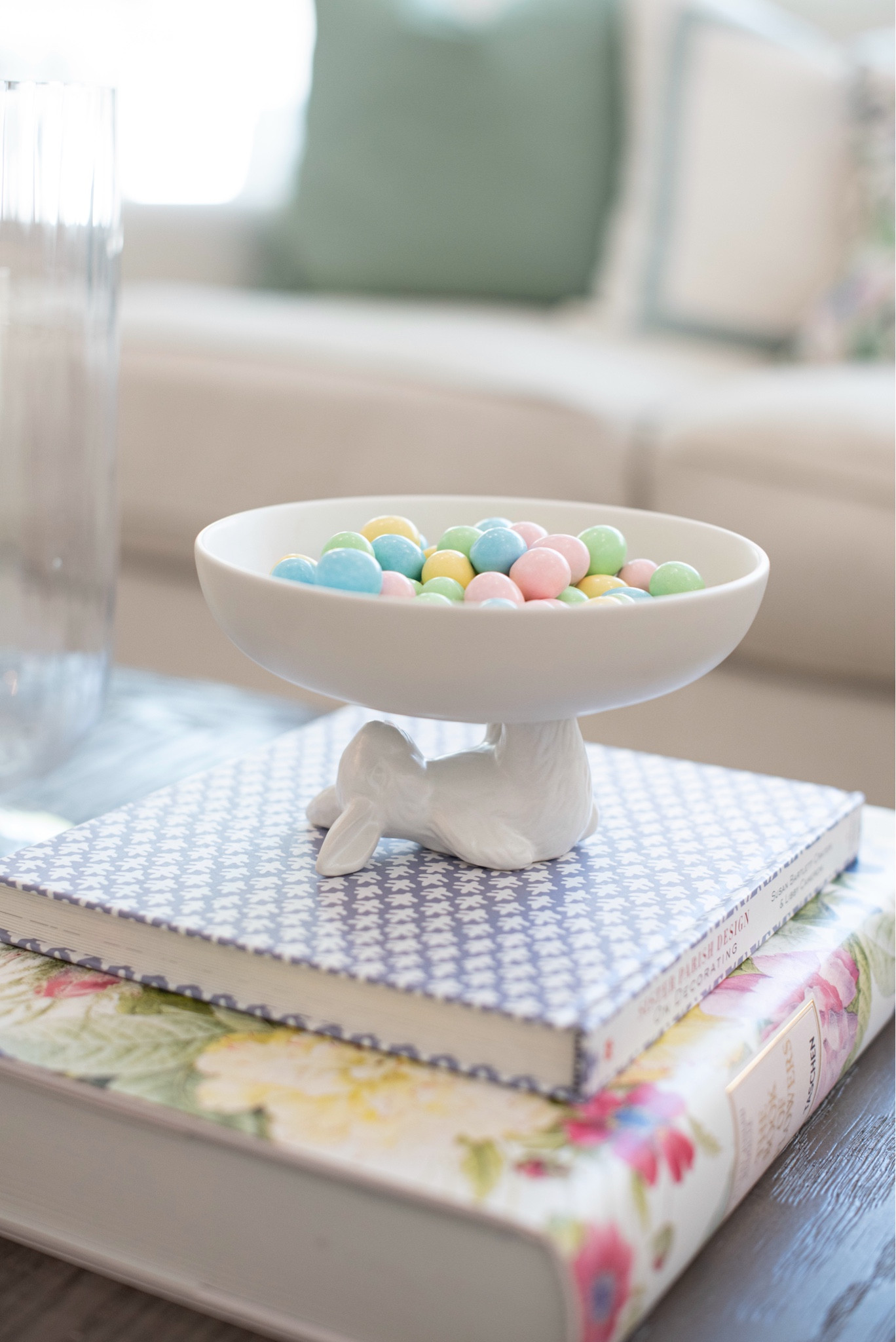 New Easter can bowl with white bunny 

#LTKSeasonal #LTKSpringSale #LTKhome
