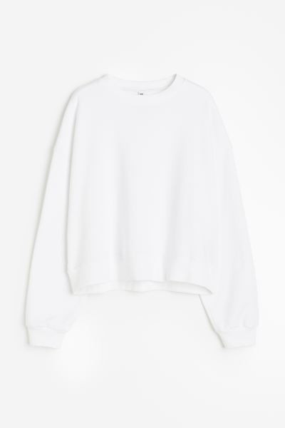 Sweatshirt - White - Ladies | H&M GB | H&M (UK, MY, IN, SG, PH, TW, HK)