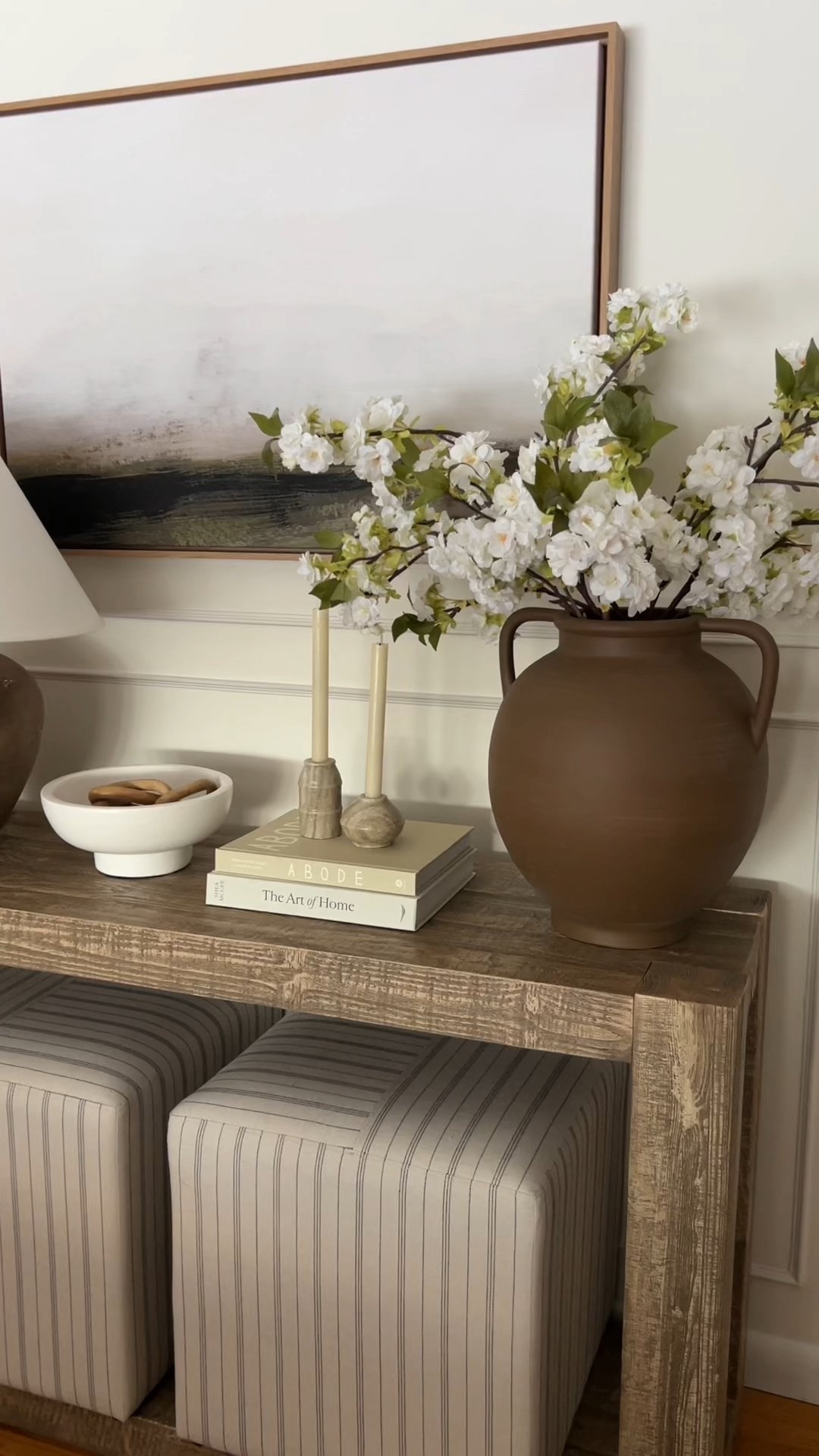 Modern neutral console table decor for spring


#LTKStyleTip #LTKFindsUnder50 #LTKHome