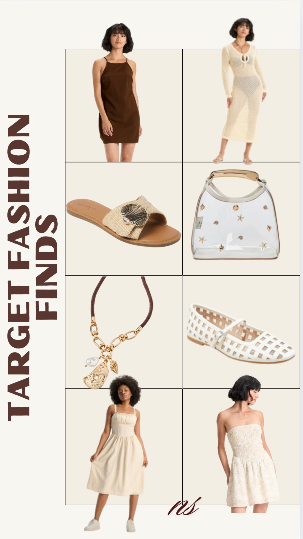 Target summer arrivals for the beach and travel! 
Crochet cover up
Sandals
Beach inspired outfits 
Neutral dress 



#LTKStyleTip #LTKSeasonal #LTKParties