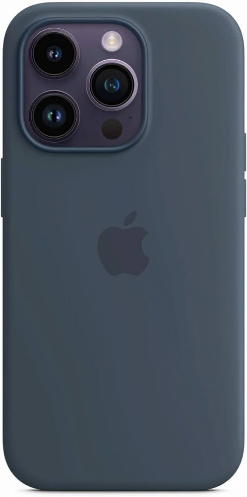 Apple iPhone 14 Pro Silicone Case with MagSafe - Storm Blue | Amazon (US)