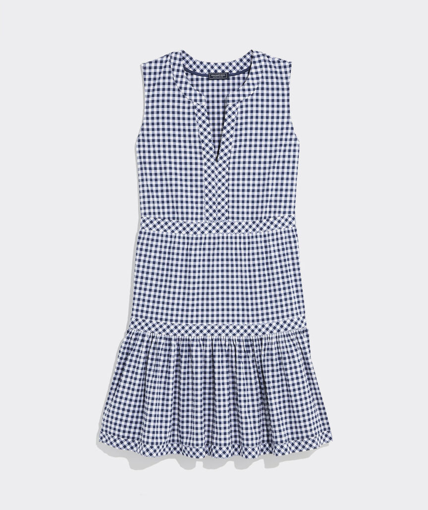 Harbor Seersucker Tiered Dress | vineyard vines