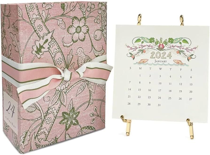 Karen Adams Gold Easel 2024 Desk Calendar January 2024 - December 2024 | Amazon (US)