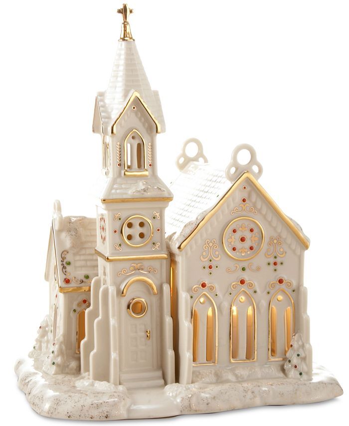 Lenox Mistletoe Park Village Church, Created for Macy's & Reviews - Collectible Figurines - Macy'... | Macys (US)