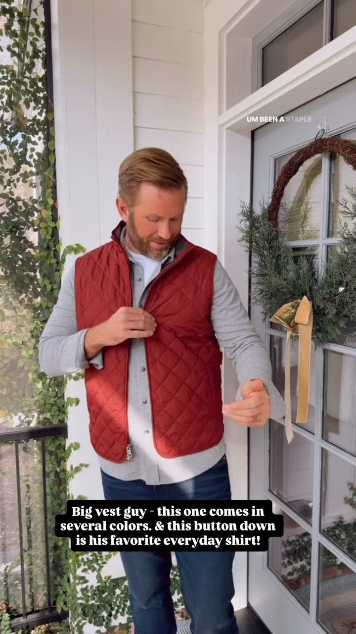 This vest is great for everyday wear! Any man would love to receive this for Christmas! 

Loverly Grey, men’s gift guide, men’s gift ideas, men’s vest 

#LTKHoliday #LTKMens #LTKGiftGuide