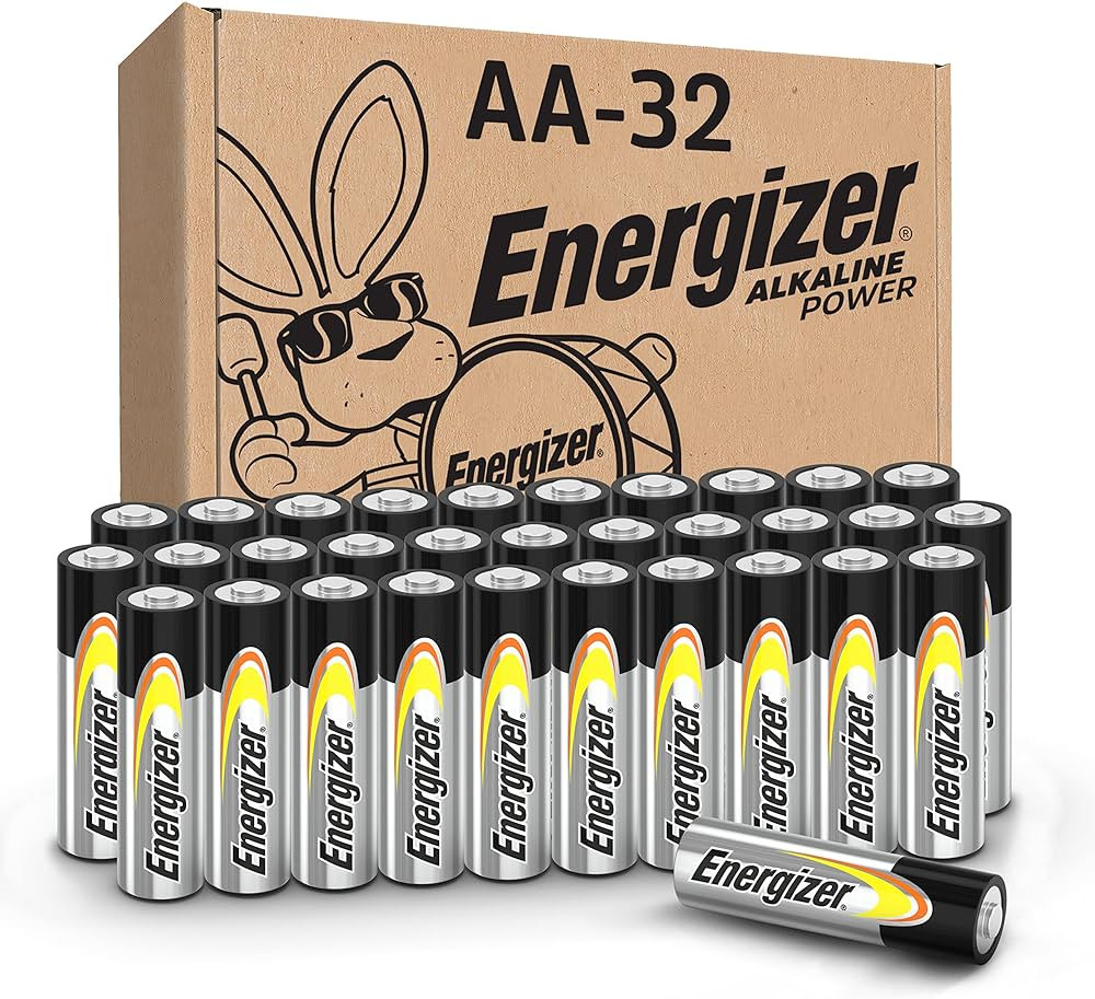 Energizer AA Batteries, Alkaline Power Double A Battery Alkaline, 32 Count | Amazon (US)