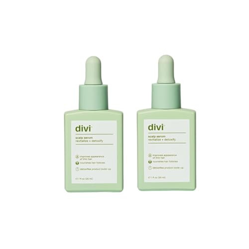 Divi Scalp Serum for Thinning Hair, 30ml – Clinically Tested, Nourishing Formula with Amino Acids, Caffeine & Rosemary Oil – Promotes Healthy Scalp, Reduces Oil & Product Buildup, Pack of 2 | Amazon (US)