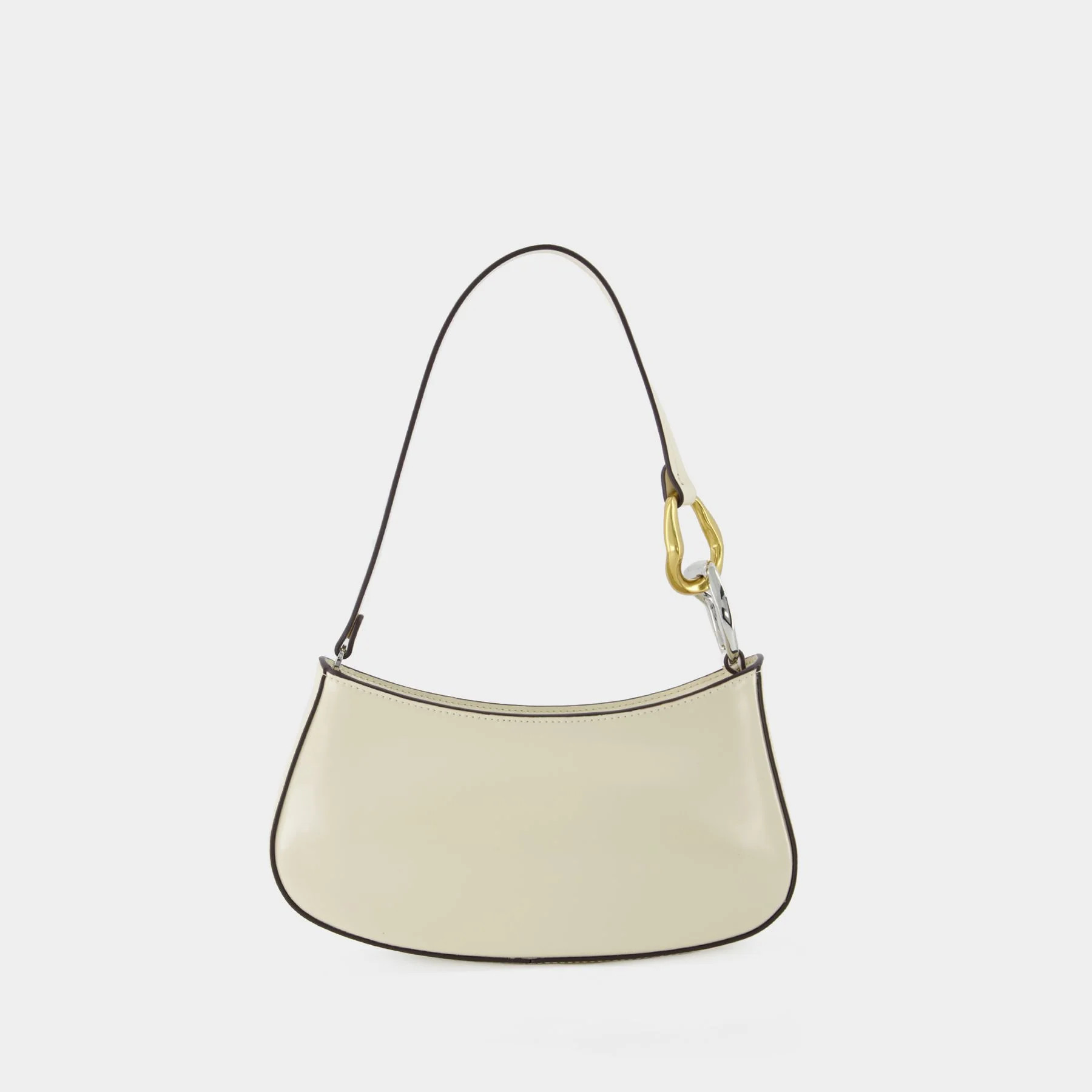 Ollie  Hobo Bag - Staud - Cream - Leather | Monnier Paris (ROW)