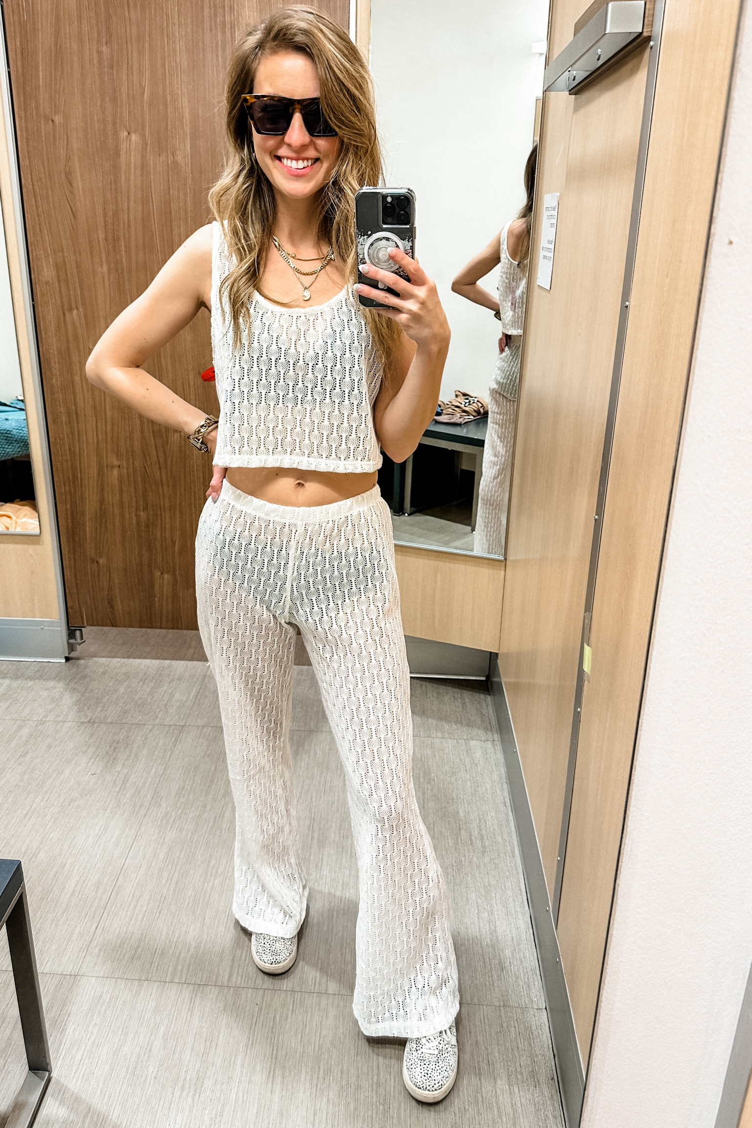 Sun ☀️ and Summer days ahead of us!
I haven’t bought a new swimsuit coverup in years. I love how this is a pant and Tank crochet set! So chic, but also modest because, I am a mom! Lol. 

Mom fit, swim wear, tank tops, sheer tank, crochet, sw suit. Target style 

#LTKfit #LTKSeasonal #LTKstyletip